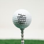 Balles de Golf Personnalisées avec Texte Lot de 3 Accessoires de Sport Cadeau Fête des Pères pour Homme Amateur de Golf