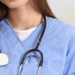 Personalized Stethoscope ID Tag with Birthstone Name Nurses Week Graduation Thanks Gift for Doctor Nurse