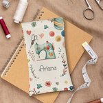 Tema di cucito personalizzato Squeeze Top Travel Glasses Case Accessories Storage Bag Regalo di compleanno per la festa della mamma per la mamma amant