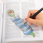 Marque-Page Mignon Set de 5 Signets Personnalisés avec Photo et Texte Cadeau de Noël pour Lecteurs Amoureux des Livres