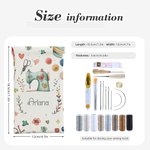 Tema di cucito personalizzato Squeeze Top Travel Glasses Case Accessories Storage Bag Regalo di compleanno per la festa della mamma per la mamma amant