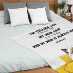 Personalised My Mom is Always Right Blanket with 1-6 Pets Birthday Gift for Dog Cat Pet Lovers