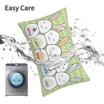 Personalized Easter Bunny Family Throw Pillow Cover with 1-8 Names Easter Gift for Family