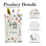 Tema di cucito personalizzato Squeeze Top Travel Glasses Case Accessories Storage Bag Regalo di compleanno per la festa della mamma per la mamma amant