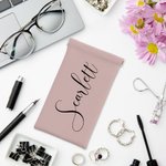 Pochette à lunettes étanche personnalisé avec nom Cadeau de mariage et d'anniversaire pour la famille et les amis