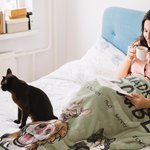 Personalised Trouble Maker Blanket with 1-6 Pets Home Decoration Gift for Pet Lover Owner