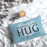 Gepersonaliseerde Sending A Big Hug Kussenhoes met Naam en Tekst Valentijnsdag Cadeau voor Paar