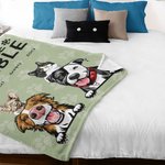 Personalised Trouble Maker Blanket with 1-6 Pets Home Decoration Gift for Pet Lover Owner