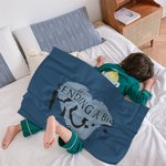 Gepersonaliseerde Sending A Big Hug Fleece Deken met Naam en Tekst Valentijnsdag Cadeau voor Paar