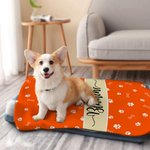 Manta suave para mascotas con nombre, personalizada y multicolor para los amantes de las mascotas.