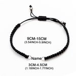 Henkilökohtainen Magnetic Matching Pariskunta Braid rannekkeet nimet Set of 2 Ystävänpäivä vuosipäivä lahja pariskunnalle