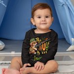 Personalized Cute Bunny The Hunt Is On 100% Cotton Baby Onesie Kid T-shirt with Name Easter Gift for Kid