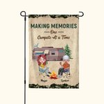 Henkilökohtainen Making Memories Yksi leirintäalue kerrallaan Garden Flag lahja Camping Parit