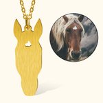 Personalisierte Pferdekopf Silhouette Halskette Geburtstag Erinnerung Geschenk für Pferdeliebhaber