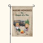 Henkilökohtainen Making Memories Yksi leirintäalue kerrallaan Puutarha lippu vuosipäivä lahjoja Camping parit