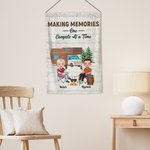 Henkilökohtainen Making Memories Yksi leirintäalue kerrallaan Garden Flag lahja pariskunnalle