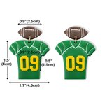 Personalized Handmade 3D Football Jersey Clay Earrings with Number Sterling Silver Post Birthday Game Day Gift for Football Fans Football Mom