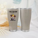 Vaso personalizado I Rule the House 30oz Curved Tumbler Cute Cat Dog Insulated Coffee Cup Gift for Pet Lover Owner