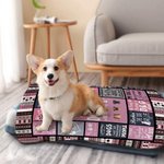 Personalised World's Best Dog Dad Soft Puppy Blanket with Name Birthday Gift for Cat Dog Pet Lover Owner