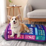 Couverture personnalisée Just A Girl Who Loves Dogs avec nom Cadeau doux et chaud pour le propriétaire d'un chat, d'un chien ou d'un animal de compagn