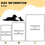 Personalised Cute Dog Cat Ears Soft Blanket with Pet Photo Portrait Birthday Gift for Pet Lover Owner