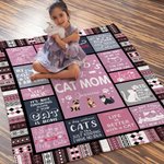 Personalised World's Best Dog Dad Soft Puppy Blanket with Name Birthday Gift for Cat Dog Pet Lover Owner