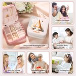 Henkilökohtainen Stars Cloud vedenpitävä nahka korut laatikko Gold Initial ja nimi häät vuosipäivä lahja naisille tytöille