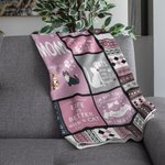 Personalised World's Best Dog Dad Soft Puppy Blanket with Name Birthday Gift for Cat Dog Pet Lover Owner