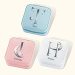 Personalisierte Sterne Mond Wasserdichtes Leder Schmuckkästchen mit Initialen und Namen Hochzeitstag Geschenk für Sie