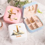 Henkilökohtainen Stars Cloud vedenpitävä nahka korut laatikko Gold Initial ja nimi häät vuosipäivä lahja naisille tytöille