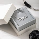 Personalized Stethoscope Infinity Name Necklace Birthday Graduation Gift for Medical Staff