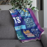 Couverture personnalisée Just A Girl Who Loves Dogs avec nom Cadeau doux et chaud pour le propriétaire d'un chat, d'un chien ou d'un animal de compagn