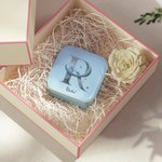 Personalisierte Sterne Mond Wasserdichtes Leder Schmuckkästchen mit Initialen und Namen Hochzeitstag Geschenk für Sie