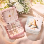 Henkilökohtainen Stars Cloud vedenpitävä nahka korut laatikko Gold Initial ja nimi häät vuosipäivä lahja naisille tytöille