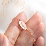 Personalisiertes Sterling Silber Baby Armband mit Namen Geburtsblume Gravur Baby Party Geburtstag Geschenk für Neugeborenes Baby Kinder