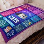 Couverture personnalisée Just A Girl Who Loves Dogs avec nom Cadeau doux et chaud pour le propriétaire d'un chat, d'un chien ou d'un animal de compagn