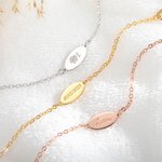 Personalisiertes Sterling Silber Baby Armband mit Namen Geburtsblume Gravur Baby Party Geburtstag Geschenk für Neugeborenes Baby Kinder