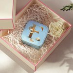 Henkilökohtainen Stars Cloud vedenpitävä nahka korut laatikko Gold Initial ja nimi häät vuosipäivä lahja naisille tytöille