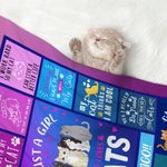 Couverture personnalisée Just A Girl Who Loves Dogs avec nom Cadeau doux et chaud pour le propriétaire d'un chat, d'un chien ou d'un animal de compagn