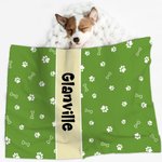 Manta suave para mascotas con nombre, personalizada y multicolor para los amantes de las mascotas.
