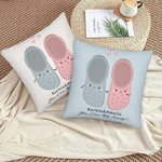 Personalizado You Croc My World Funda de Almohada Lindo Slipper Tomados de la Mano Decoración del Hogar Divertido Día de San Valentín Cumpleaños Regal