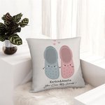 Personalizado You Croc My World Funda de Almohada Lindo Slipper Tomados de la Mano Decoración del Hogar Divertido Día de San Valentín Cumpleaños Regal