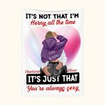 Manta Corazón Burbuja Personalizada You're Always Sexy Decoración Romántica para el Hogar Regalo de Aniversario de San Valentín para Pareja