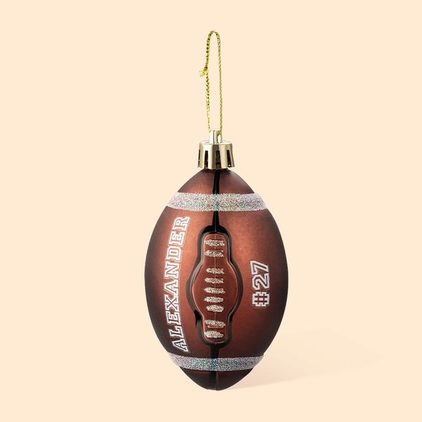 Personalisierte Rugby Ornament mit Namen und Nummer Little League Home Dekoration Geschenk für Rugby-Spieler Trainer
