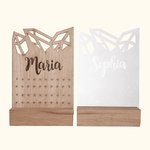 Wood Name Earrings Holder Organizer