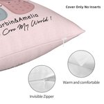 Personalizado You Croc My World Funda de Almohada Lindo Slipper Tomados de la Mano Decoración del Hogar Divertido Día de San Valentín Cumpleaños Regal