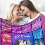 Personalized Just A Girl Boy Who Loves Dogs Blanket with Name Birthday Gift for Cat Dog Pet Lover Owner