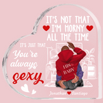 Personlig It Is Not That Akryl Hjärtplatta med namn Alla hjärtans dag Jubileumspresent för par