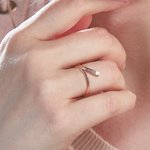 Personalized Engraved Ice Hockey Ring with Number Birthday Team Gift for Women Hockey Player