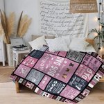 Personalised World's Best Dog Cat Mom Soft Pink Blanket with Name Birthday Gift for Cat Dog Lover Owner